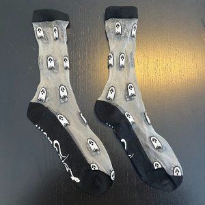 ECTOGASM. Mesh Ghost Socks.